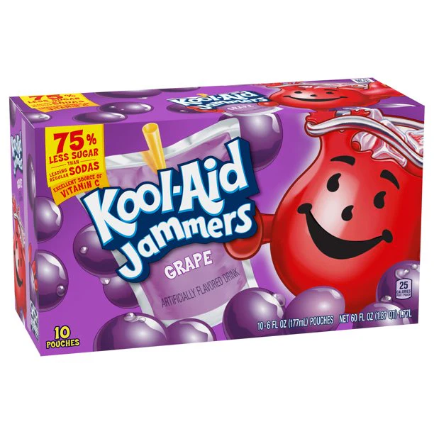 Kool Aid Jammers Grape Case of 10 (10 x 177ml)