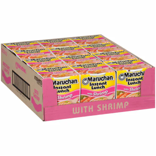 Maruchan Shrimp Flavour Instant Lunch Ramen Noodles (64g) (12 Pack)